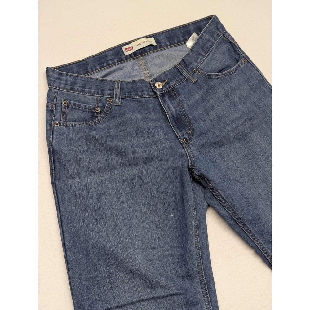 Levis 550 Relaxed Fit Jeans Kids 12H Husky Blue Denim 32x27 550-C30